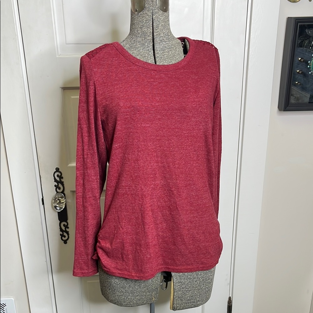 Prana Women's Red Long Sleeve Top medium